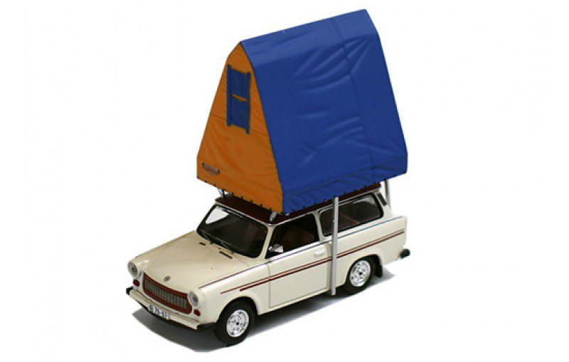 Trabant 601S Universal (Camping) with Roof Tent in resin - Cream - 1980